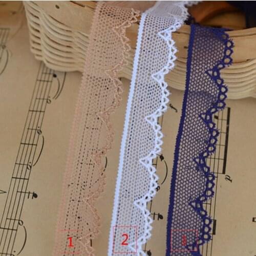 Diy lace materials of high quality stretch polyester lace 3 colors