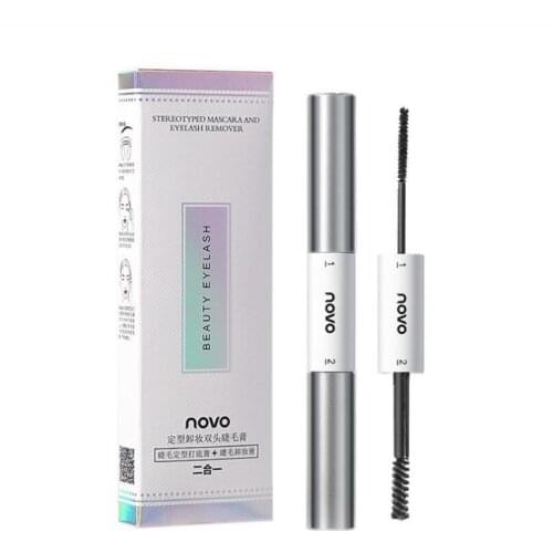Novo 2-in-1 mascara combination lasting waterproof and easy to apply mascara base makeup remover T1380