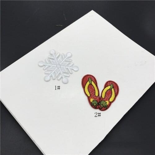 Wholesale 20pcs Embroidered Sewing On Patch Iron-On Patch Stickers For Clothes Sewing Fabric Applique Supplies YH185