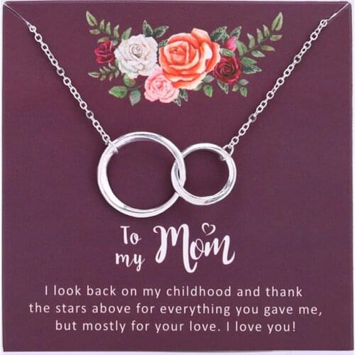 Mother Daughter Mom Couple Necklaces Moon Star Best Friends Women Girls Jewelry Friendship Christmas Gift
