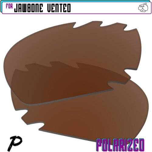 EZReplace Polarized Replacement Lenses for - Oakley Jawbone Vented Sunglasses - Brown P