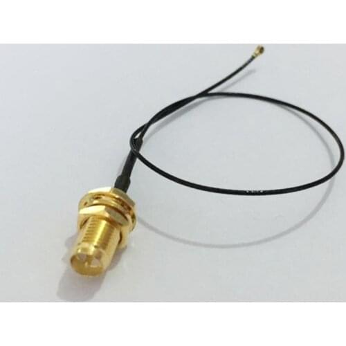 RP-SMA female jack to IPX IPEX U.FL MHF4 RF jumper cable 0.81mm 20cm long for PCI WIFI Card wireless router