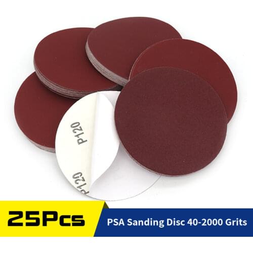 25 Pcs 5''6'' PSA Sanding Discs Aluminium Oxide Self Adhesive Back Assorted Sandpaper 80 120 240 600 1000 Grits 5 Inch 6 Inch