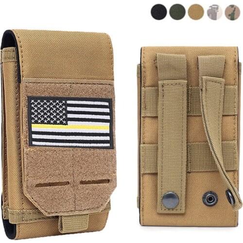 Tactical Molle Pouch 1000D Military Phone Pouch Case EDC Utility Waist Belt Pack Mobile Phone Holder Hunting Accessories Bags