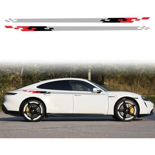 Universal Car Sticker Three Colors Strip Style Racing Car Body Side Decal for All Cars Decal
