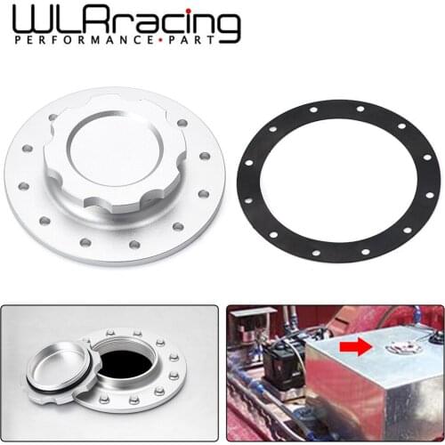 WLR - Billet Aluminum 12 bolting holes Surge Tank Cap with 3'' ID Opening For RI fuel cells SLFCC-01SL