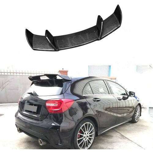Carbon Fiber Rear Roof Spoiler Wings A Class for Mercedes Benz W176 A Class A200 A260 A45 AMG 2014-2018 Car Styling FRP Black