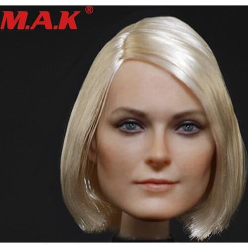 1:6 scale female girl lady head sculpt beautiful head carving model for 12" collectible action figure toys accessories