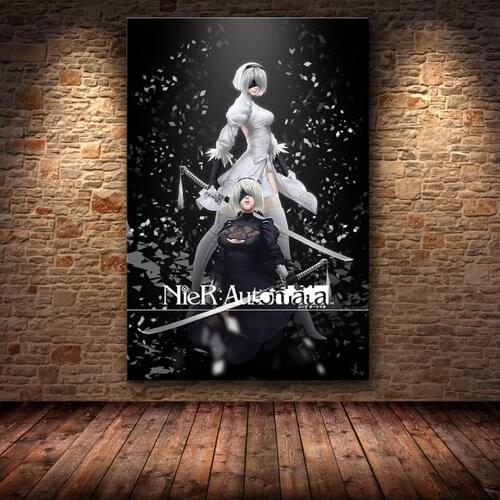 5D Diamond Full Square Drill Game NieR Automata Painting Home Decor Cross Stitch Embroidery Picture Mosaic Patterns Wall Sticker