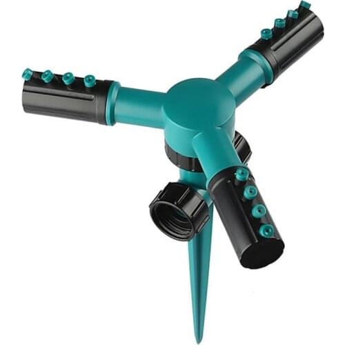 Automatic 360 Degree Rotary Spray Head 3 Arm Garden Greenhouse Lawn Sprinkler Irrigation Supplies Yard Watering Spray
