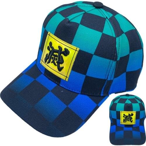 Anime Demon Slayer Kimetsu No Yaiba Baseball Trucker Caps Hat For Adult Men Women Boys Cosplay Adjustable Hip Hop Hats Gift