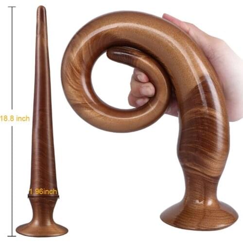 New Brown Big Long Butt Plug Anal Dildo Anus Masturbator Dilator Prostate Massager Erotic Anal Sex BDSM Toys For Men Woman Gay
