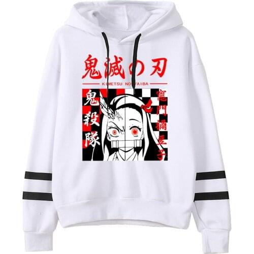 Hot Japanese Anime Graphic Hoodies Men Kawaii Demon Slayer Harajuku Sweatshirt Unisex Male