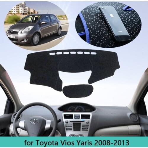 For Toyota Vios Belta Soluna XP90 2008~2013 Mat Dashboard Cover Car Accessories Interior Pad Sunshade Dashmat 2009 2010 2011