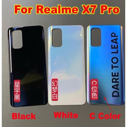 Best Quality For OPPO Realme X7 Pro Back Battery Cover Door Housing case Rear Lid No Camera Glass lens Mobile Shell
