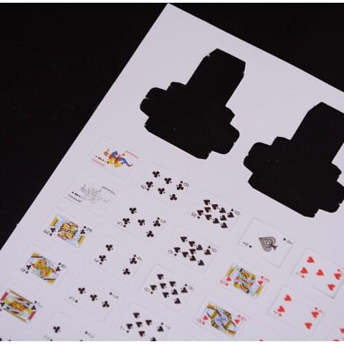 Mini 1:12 Poker Cards Playing Game for BJD Dollhouse for for Doll Pretend Toys Miniatures