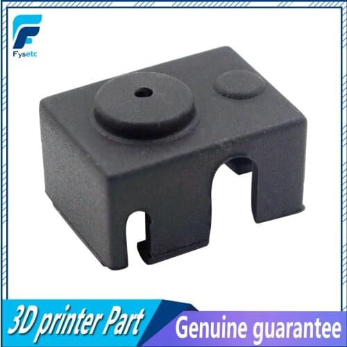 10pcs Updating PT100 Block Silicone Black Sock Kit For DIY V6 Hotend Prusa Ultimaker 3D Printer Heated Block Fast Shipping