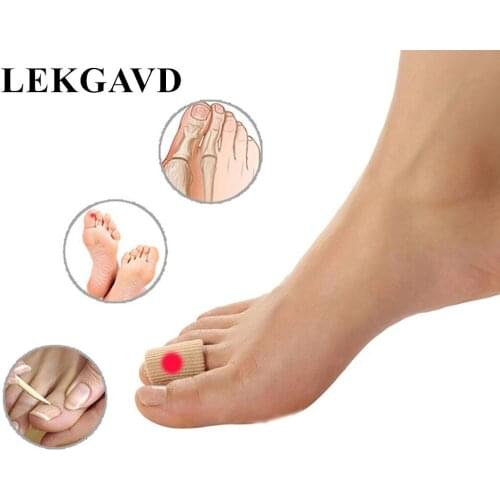 NEW Fabric Cover Ribbed Knit Gel Finger Toe Caps Protector Cover Sleeves Tube Foot Care Tool Orthopedic Supplies None Electric