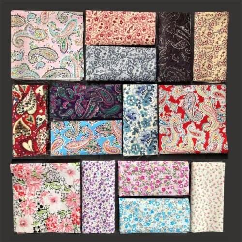 50*145cm Poplin Floral 100% Cotton Fabric Meters For Patchwork Quilting Baby Bedding Cribs Blanket Sewing Material D30