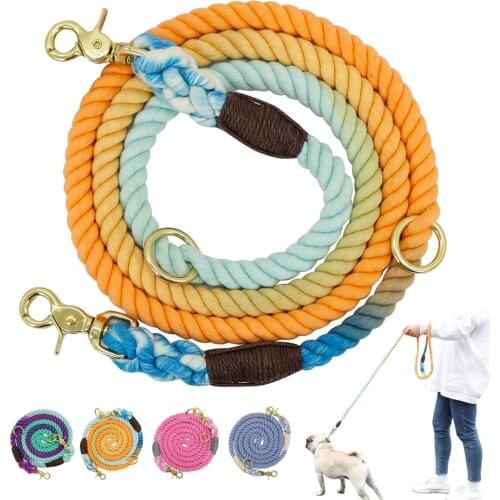 180cm 6ft Dog Pet Leash Rope Nylon Small Medium Large Dogs Puppy Leashes Long Heavy Duty Large Dog Walking Training Lead