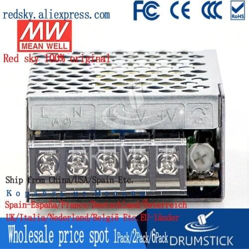 Steady MEAN WELL RS-15-24 24V 0.625A meanwell RS-15 24V 15W Single Output Switching Power Supply