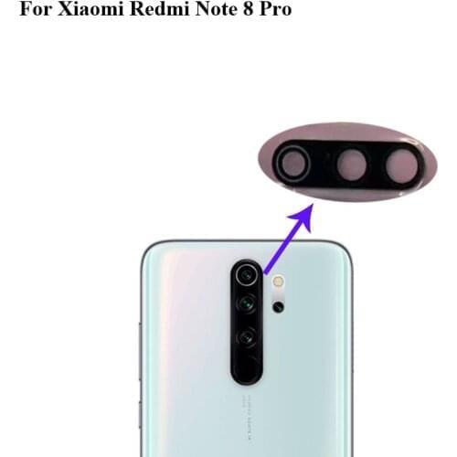 High quality For Xiaomi Redmi Note 8 pro Back Rear Camera Glass Lens test good for Xiaomi Mi Red mi note8 pro Parts Note8 pro