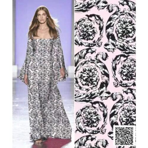 Imitation cotton garment fabric spring and summer comfortable printing dress shirt pants haute couture fashion fabric