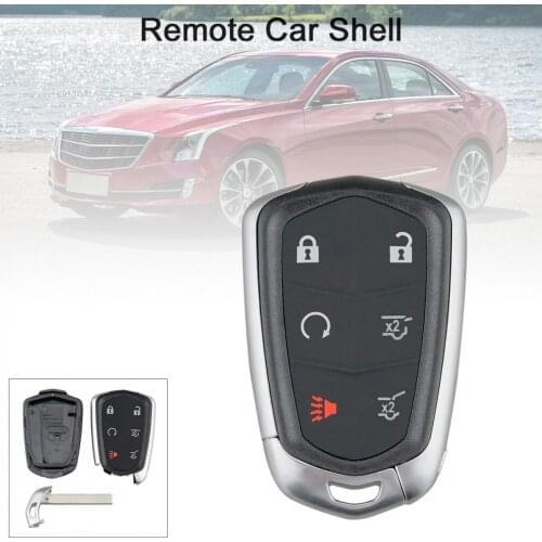 6 Buttons Smart Car Remote Key Shell Fit for 2015 - 2018 Cadillac Escalade / ESV