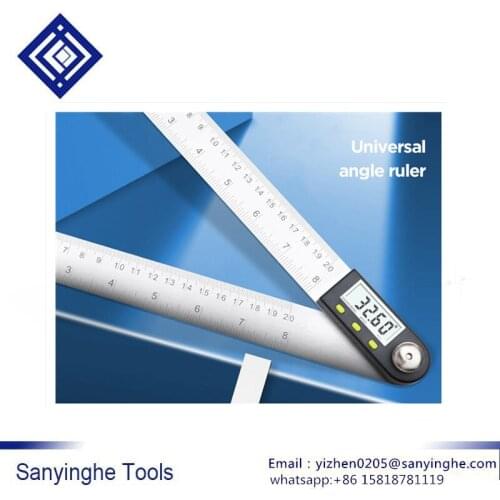 High quality Free shipping Sanyinghe stainless steel universal angle ruler