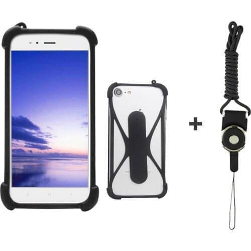 Universal Case for OnePlus 9 6.55" Silicone case Phone holder lanyard Soft Elastic Cover For Optus X Go/Alcatel 1V Plus On hand