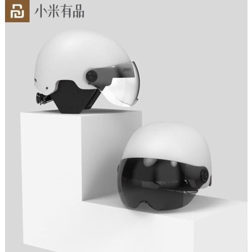 Youpin Bicycle Helmet with Goggles Riding Men Women Helmet 360° Adjustable Breathable Light Helmet EPP Safety Protection Helmet