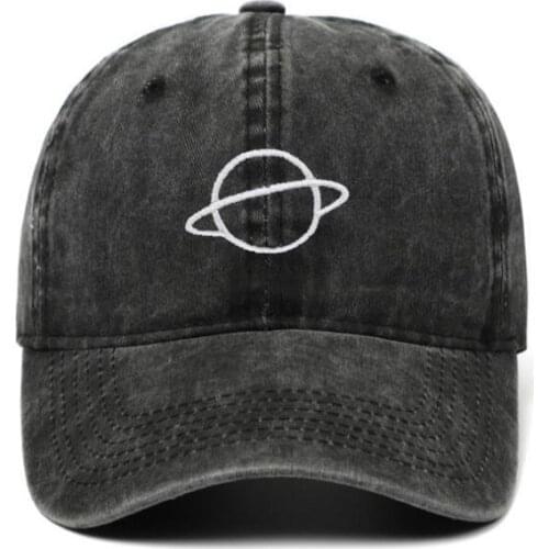 Washed planet baseball cap hip hop vintage cotton unstructured dad hat outdoor sports snapback hat kpop cap dropshipping