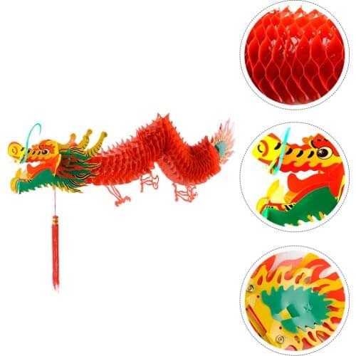1.5M Chinese New Year Spring Festival Dragon Lantern Hanging Lantern Ornaments for Decoration