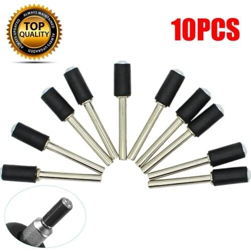 10Pcs Alloy/Rubber Nails Sanding Drum Grinder Drum Sanding Sandpaper Circle Kit Polishing Nails For Rubber Drum Mandrel