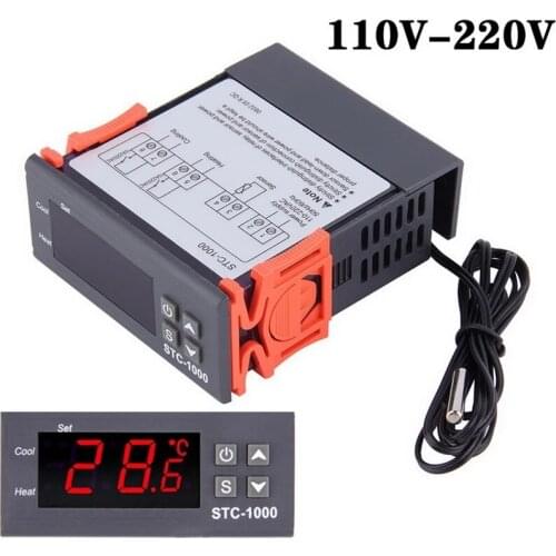 110V-220V STC-1000 All-Purpose Temperature Controller Thermostat Aquarium Sensor