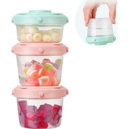 3Pcs/Set Portable Milk Powder Formula Dispenser Baby Food Storage Box Kids Snacks Container