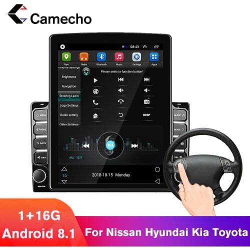 Camecho 2 Din Android 8.1 Car radio Multimedia Video Player 2.5D Touch Screen Autoradio For Volkswagen Nissan Hyundai Kia Toyota