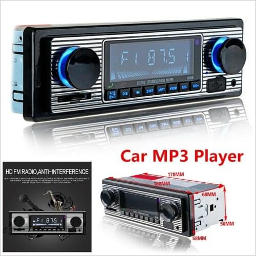 Car In-dash MP3 Stereo Radio Player Bluetooth 4-CH Output FM USB/AUX +Remote Car MP3 Player