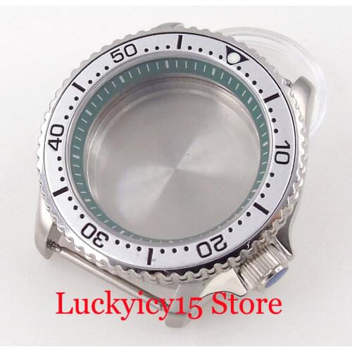 BLIGER Diving 41mm Steel Watch Case fit NH35A NH36A Movement Sapphire Crystal 20ATM Waterproof