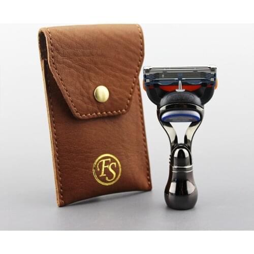 FRANK FS SHAVING 5 Shaving Machine Safety Razor Holder Face Shaver Cassettes Shave Beard Case With Replaceable Blades For Men