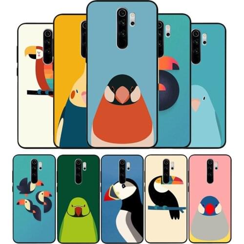 Chubby Cockatiel black Silicone Phone Case For Redmi note 9 8 7 Pro S 8T 7A Cover