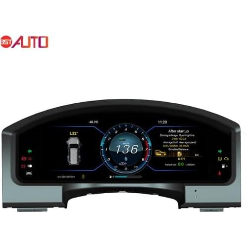 12.3 inch Car Dashboard Meter LCD instrument For Toyota land cruiser 2008-2015 android car digital speedometer