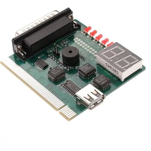 2 Digit Bit PC Computer Motherboard Diagnostic Card USB PCI LCD Tester Analyzer NEW