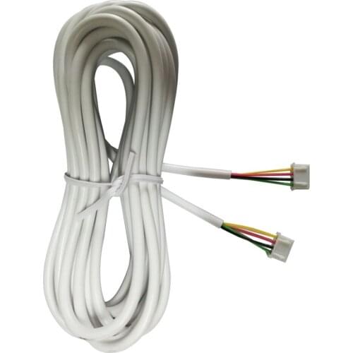 Door cable 5M 2.54*4P 4 wire cable for video intercom Color Video Door Phone doorbell wired Intercom connection cable