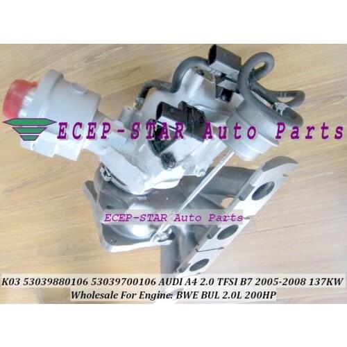 K03 0106 087 53039880106 53039880087 53039700087 06D145701B 06D145701D 06D145701H Turbo For AUDI A4 A6 BGB BPJ 2.0L TFSI 220HP