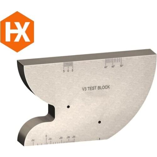 Calibration Test Block V3 NDT Weld Pipe Inspection UT Testing Blocks for Ultrasonic Flaw Detector