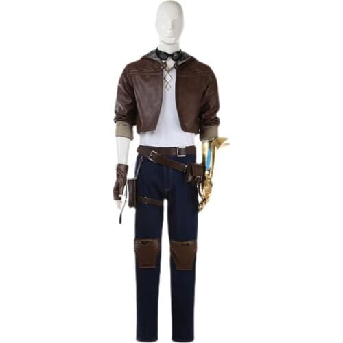 LOL The Prodigal Explorer Ezreal Cosplay Costume Adult Men Coat Pants Outfit Halloween Carnival