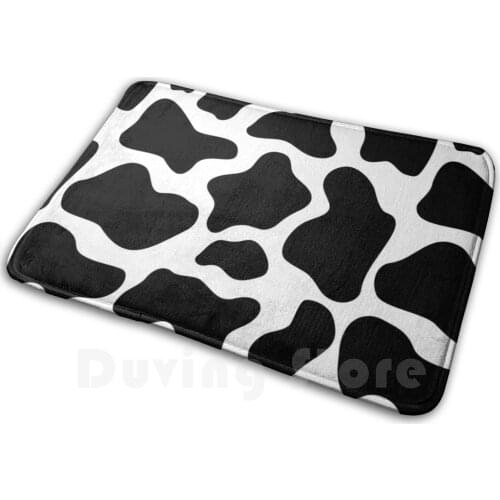 Cow Animal Print Pattern Carpet Mat Rug Cushion Soft Emily Zigo Cow Cow Moo Star Animal Animal Cheetah Leopard Farm