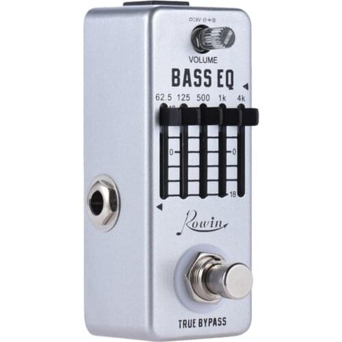 Lef-317B Bass Eq Equalizer Guitar Effect Pedal 5-Band Pedal Aluminum Alloy Body True Bypass
