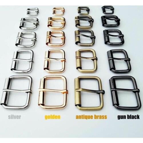 DIY Metal Heavy Duty Hand Bag Shoe Strap Belt Web Adjust Roller Pin Buckle Snap Rectangle Ring Leather Craft Repair Thickness